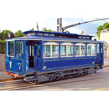 DIMEX ART s. r. o Флизелинов фототапет стар син трамвай 375 x 250 см