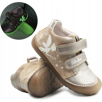 D.D.Step dětské boty na podzim pro dívky Barefoot Champagne