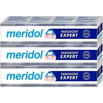Meridol Paradont Expert zubná pasta proti krvácaniu ďasien a parodontitíde 3 x 75 ml