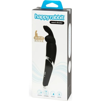 Image 1 of Happy Rabbit Wand - акумулаторен масажен вибратор (черен)