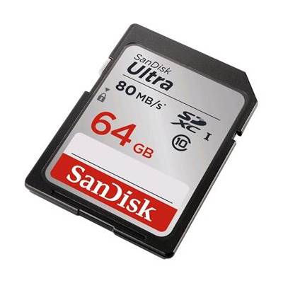 Sandisk Ultra SDXC 64 GB 80 MB/s Class 10 UHS-I - SDSDUNC-064G-GN6IN x