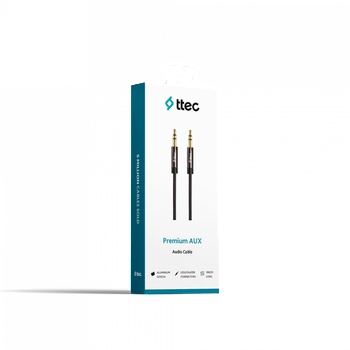 Image 1 of Ttec Кабел ttec Sterio Premium Aux Cable 3.5mm, 1 mt