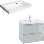 Defra Комплект стенен шкаф Defra Como сив с композитна мивка Olex 60 (DEF123-D-06052+DEF2022)