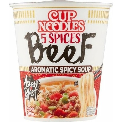 Nissin Cup Instantná polievka s hovädzou príchuťou na ázijský spôsob 64 g