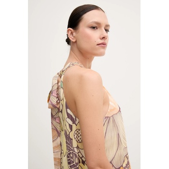 Sandro Ferrone Рокля Sandro Ferrone в бежово дълга разкроена S18XBERANDOM (S18XBERANDOM)