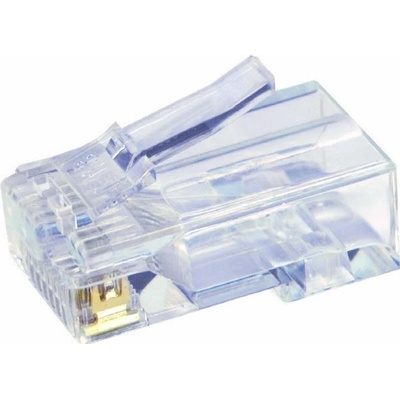Solarix Konektor RJ45 CAT6 UTP 8p8c pro drát,100ks, KRJ45/6SLD