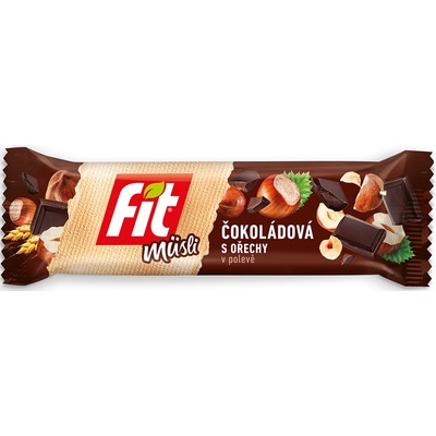 Úsovsko food a. s. Фит Мюсли шоколад с ядки в глазура 35 г