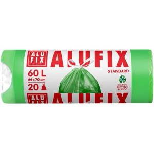 Alufix Торба за боклук с уплътнителна лента, 60 л, 20 бр. , 64x71 см, 16 , ALUFIX, зелена MSZH60UNINEW (7074)