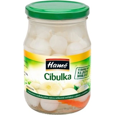 Hamé Sterilovaná cibulka v kořeněném sladkokyselém nálevu 330g