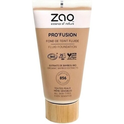 Zao Foundation Pro'fusion Fluid Foundation 856 Hazelnut Tan 30 ml