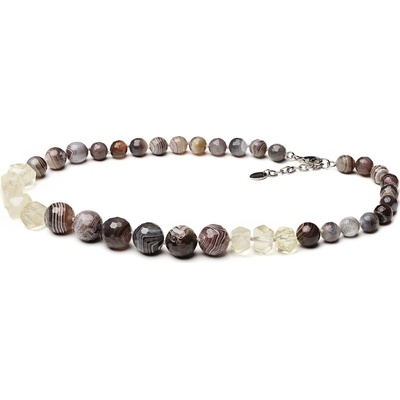 Gaura Pearls Korálkový Jacinta přírodní Achát Citrín 192-13 Barevná/více barev