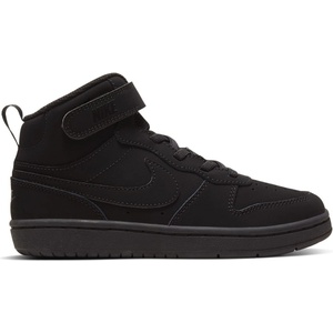 Nike Court Borough Mid 2 Little Kids Shoe - Triple Black