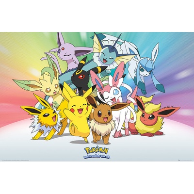 Plagát, Obraz - Pokemon - Eevee, 91.5 × 61 cm