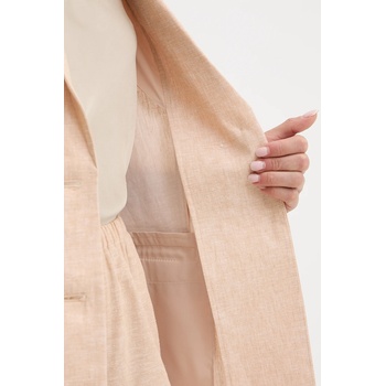 Armani Exchange Ленено сако Armani Exchange в бежово с едно копче с изчистен дизайн XW000464 AF12813 (XW000464.AF12813)