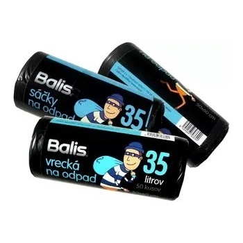 Balis pytle HDPE 35 l 7µm 50ks černé