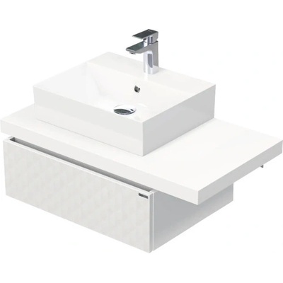 Intedoor DESK 3D bílá matná 90,5 x 44,4 x 50,2 cm DE 54 3D 90 L STORM 1Z B073