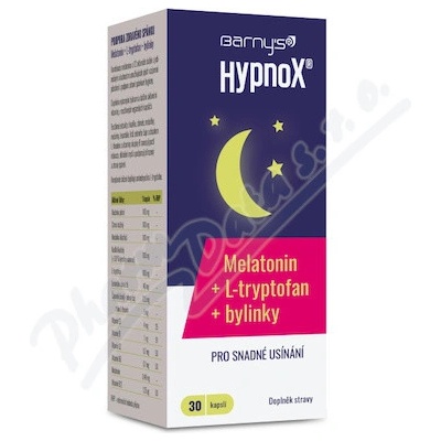 Barnys HypnoX MELATONIN+L-tryptofan 30 kapslí