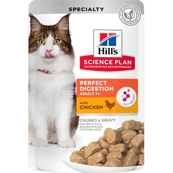 Hill's 12x85г Adult Perfect Digestion Hill's Science Plan, консервирана храна за котки