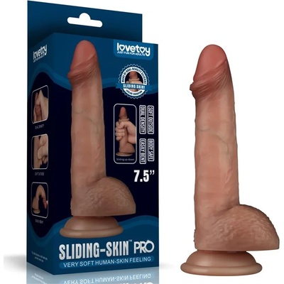 Дилдо с подвижна кожа, реалистично усещане, 19, 2см. - Sliding Skin Pro (LVTOY00818)