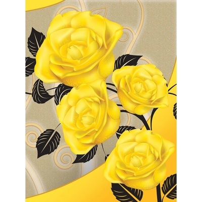 Preinterier Fototapeta panel - PL0240 - Žlté ruže vlies - 206cm x 275cm