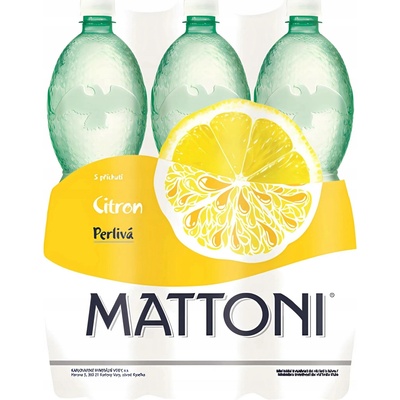 Mattoni citron perlivá 6 x 1,5 l
