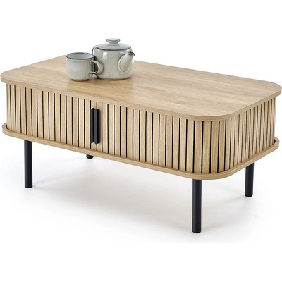 Halmar Холна маса angelina черна / дъб натурален