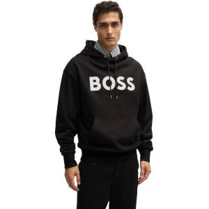 HUGO BOSS Суичър Boss Mens Sullivan Short Sleeve Pull Over Hoodie - Black