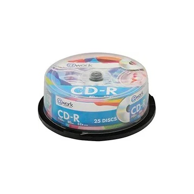 @Work CD-R 700MB 52X Cake 25 броя