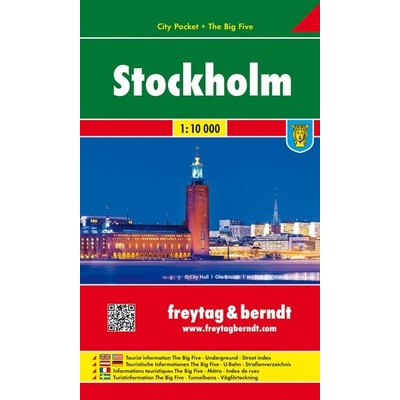 Freytag & Berndt Stadtplan Stockholm. Stoccolma. Estocolmo; Stokholm; Sztokholm