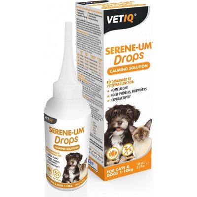 VetIQ upokojujúce kvapky pre psy a mačky Serene-Um® 100 ml