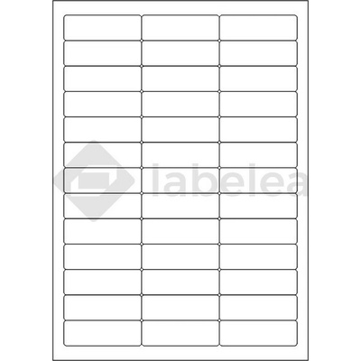 Labelea Samolepiace etikety 64x21 mm biele papierové, na hárku A4, pre laserovú a atramentovú tlač, Farba etikiet Biela, Počet hárkov v balení 1000 EPM064021W039J