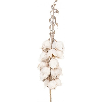 Dekorace umělá květina Yucca s bílými květy - 12*12*100 cm - Clayre & Eef