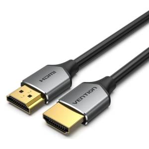Vention HDMI/M -HDMI/M (ултратънък, HD, алуминиев, сив), 1, 5 м, кабел