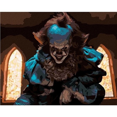 zuty Malování Podle Čísel Pennywise V Kostele To 40 x 50 Cm Plátno Rám