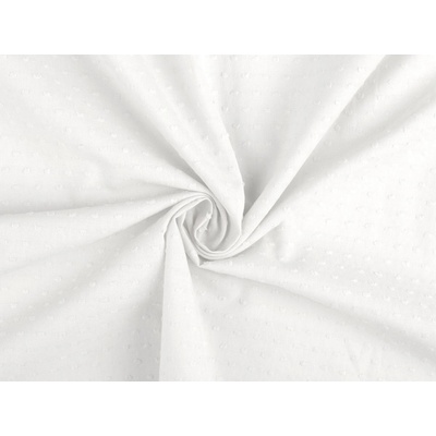Bavlněná látka / plátno s nopky, střední, 1 Off White