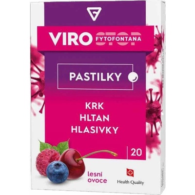 Herb Pharma ViroStop pastilky lesné ovocie 20 pastiliek