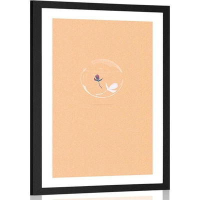 Plakát s paspartou rostlinná bublina - 20x30 no frame