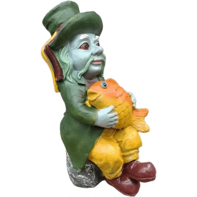 Vodník sedící s kaprem – Zboží Dáma