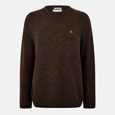 Jack Wills Пуловер Jack Wills Men's Cosy Slouch Crew Neck Jumper - Coffee Marl