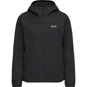 Jack Wolfskin Дамско софтшел яке Jack Wolfskin Women's Windhain 2 Hoody Softshell jacket - Black (103-3117-0112)