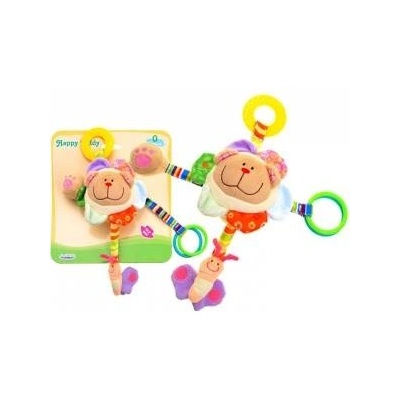 Jokomisiada Hanger for a cot or stroller - rustling soft TEDDY BEAR ZA1823
