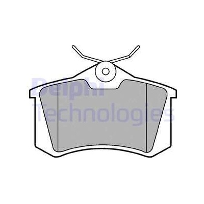 DELPHI Sada brzdových destiček, kotoučová brzda LP565