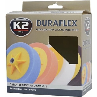 K2 l644 DURAFLEX LEŠTÍCÍ HOUBA S ÚCHYTNÝM TALÍŘEM 150 x 50 mm