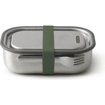 black+blum Кутия за храна Black+Blum BAM-SS-L010, 1 л, Правоъгълна, Подходяща за фурна, Без BPA, Неръждаема стомана, Зелен (BAM-SS-L010)
