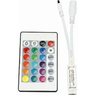 Ovládač LED pásků RGB 12V/3x2A , mini, IR D.O. 24 tlačítek
