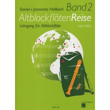 Hellbach AltblockflötenReise 2 + 3x CD / škola hry na altovou zobcovou flétnu