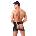 Rimba Latex Play Men's Shorts with Open Backside Black L
