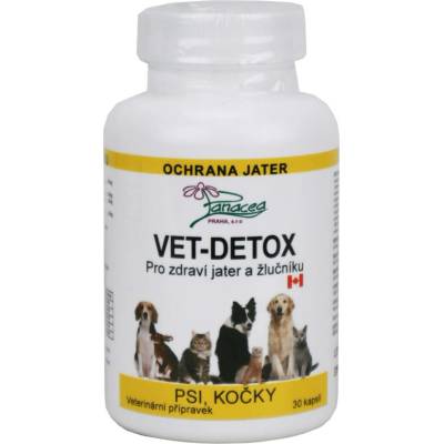 Panacea Vet-Detox pro zdraví jater a žlučníku 30 cps