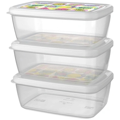 КУТИИ aria ЗА СЪХРАНЕНИЕ 1.2л СЕТ 3бр (340050)