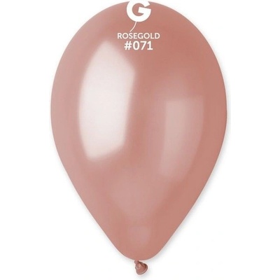 Gemar Svet balonku Balón metalickýrůžovo-zlatý 28 cm